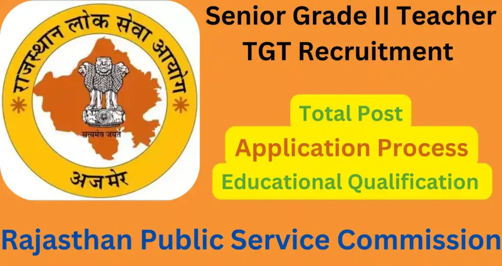 RPSC : Senior Grade II Teacher TGT Recruitment 2024, Eligibility & More